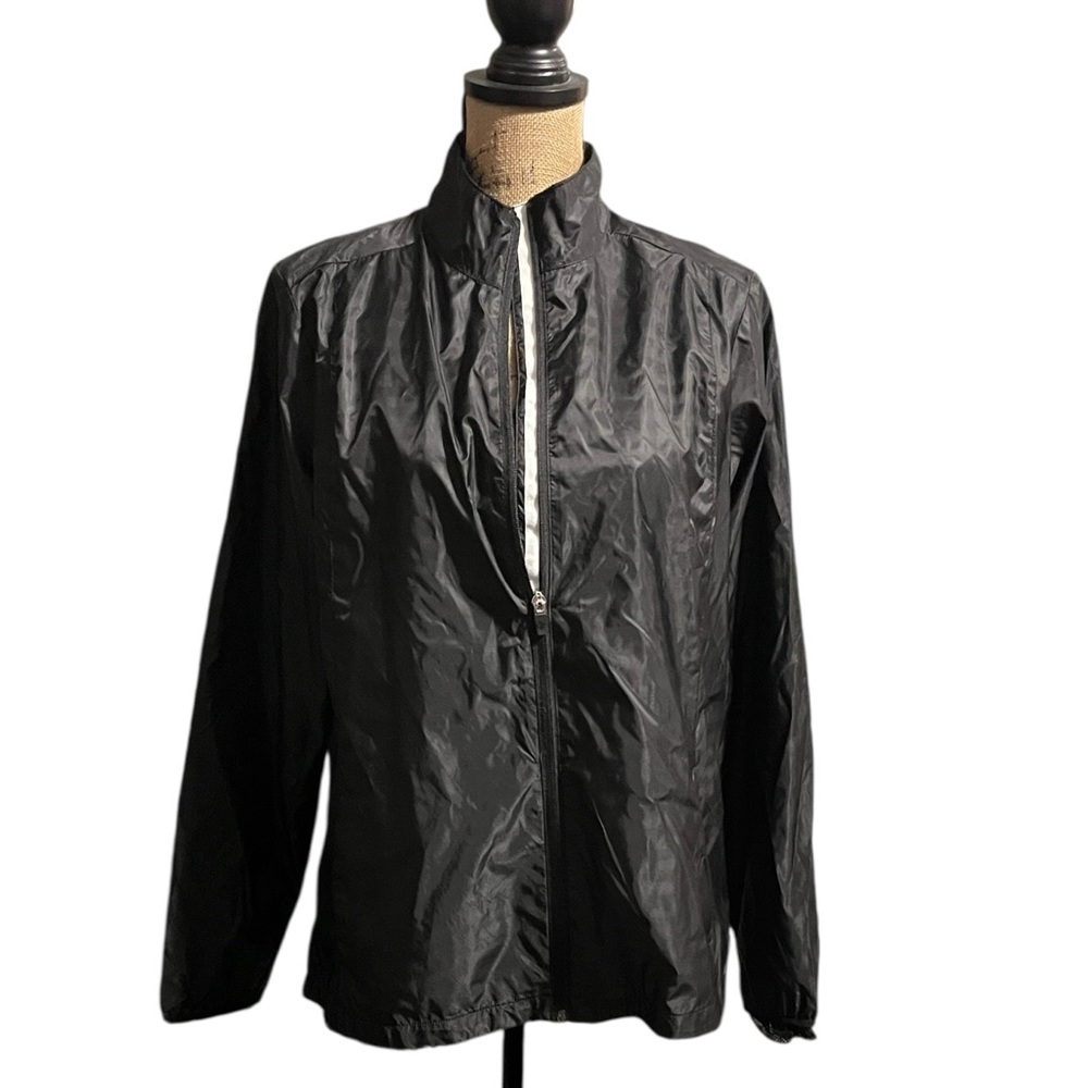Lady Hagen Black Windbreaker Jacket size Large. Brand New with Tags